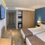 Chambre double en bed and breakfast