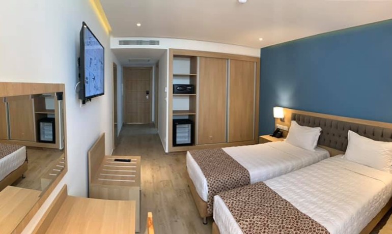 Chambre double en bed and breakfast